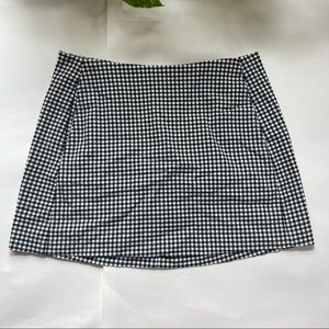 Urban Outfitters Black and White Gingham Mini Skirt